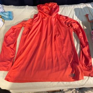 The North Face Vibrant Coral Hoodie Shirt